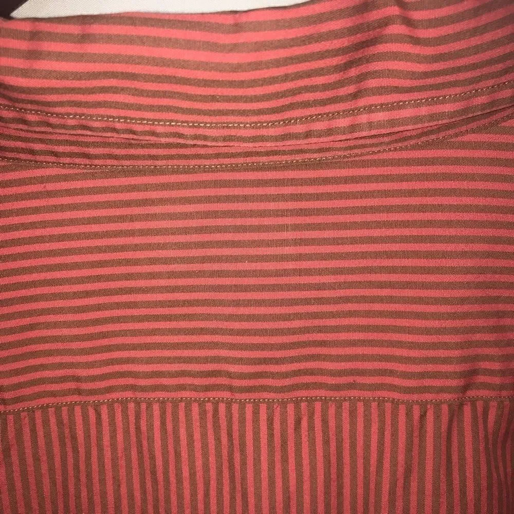 J. Crew Red Striped Button Down Shirt